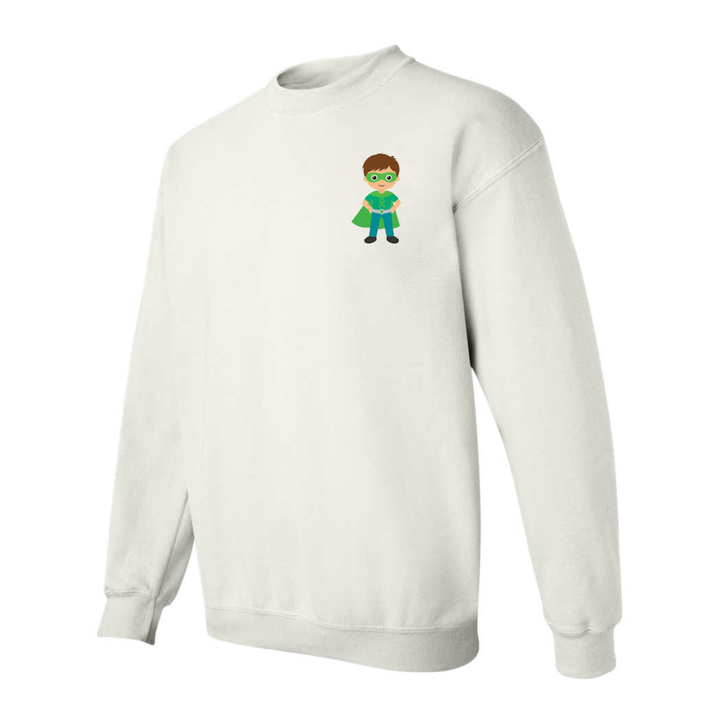 Adult Crewneck Sweatshirt Super Hero