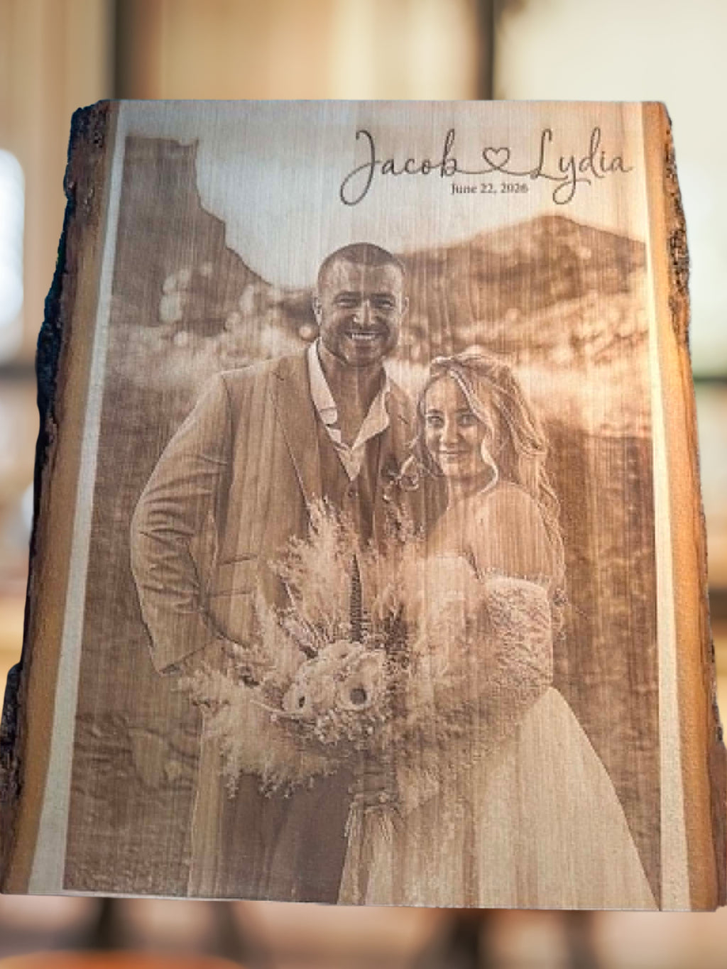 Custom Engraved Basswood 7" x 11" Rectangle Plaque - Small