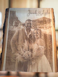 Custom Engraved Basswood 7" x 11" Rectangle Plaque - Small